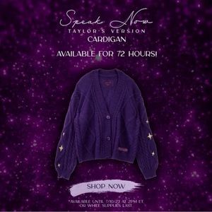 Brand new Speak Now cardigan
